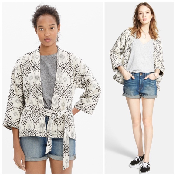 madewell denim wrap jacket